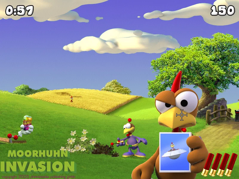 Изображение игры: Moorhuhn Invasion