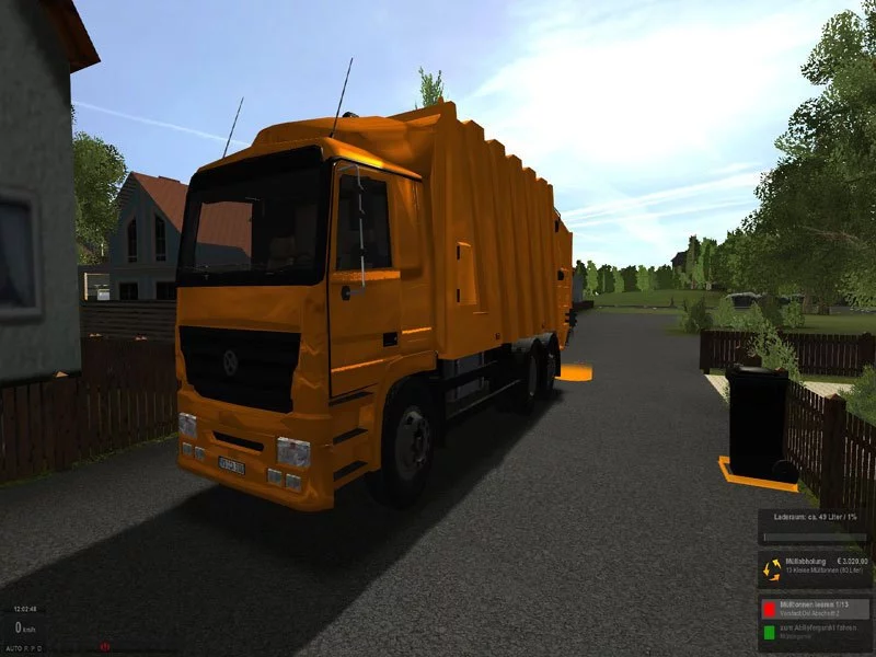 Изображение игры: Garbage Truck Simulator 2011