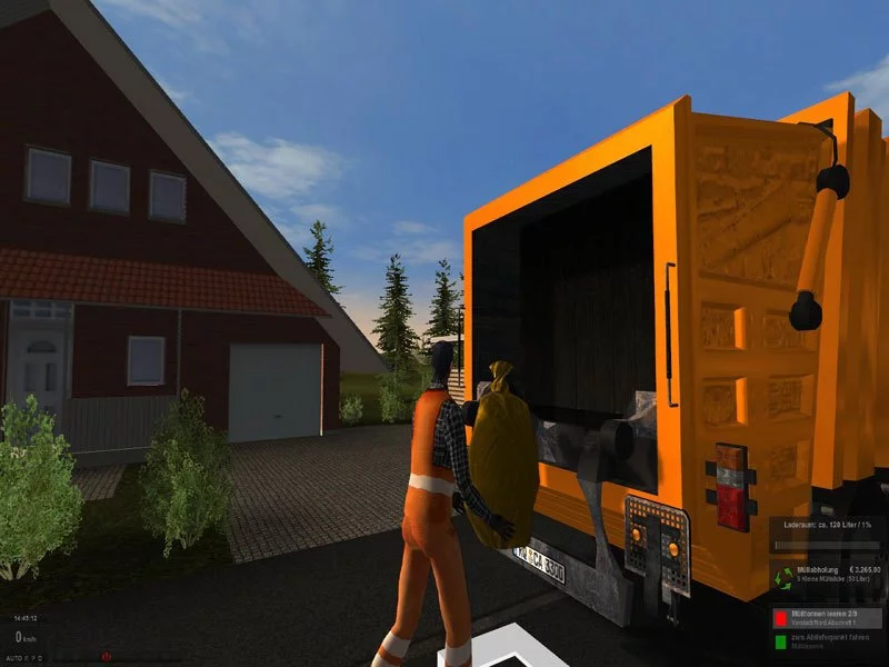 Изображение игры: Garbage Truck Simulator 2011