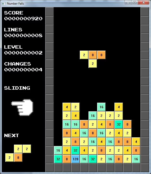 Изображение игры: Number Falls