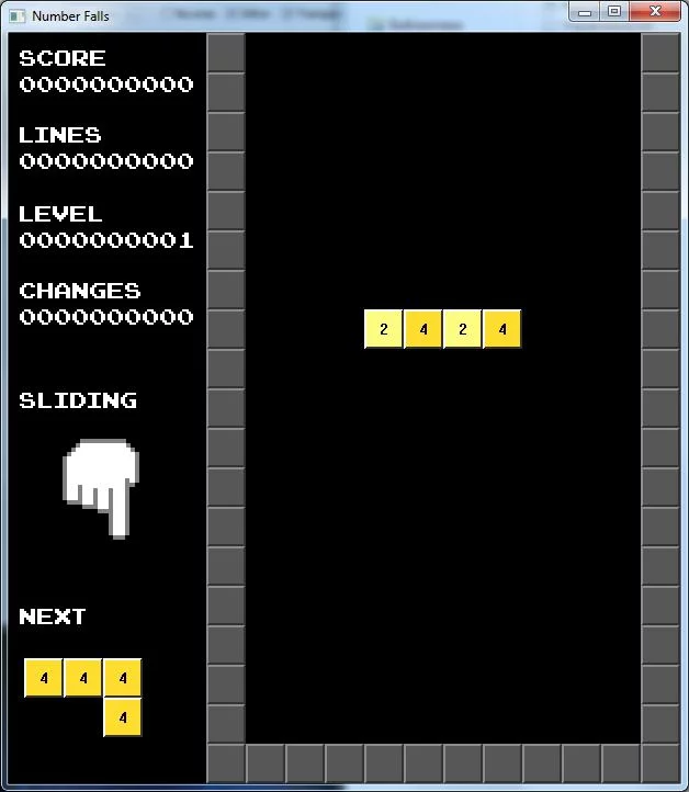 Изображение игры: Number Falls
