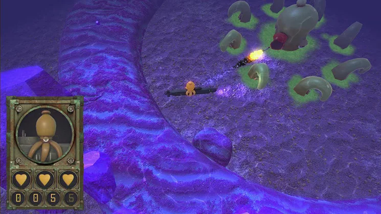 Изображение игры: Octocopter: Super Sub Squid Escape