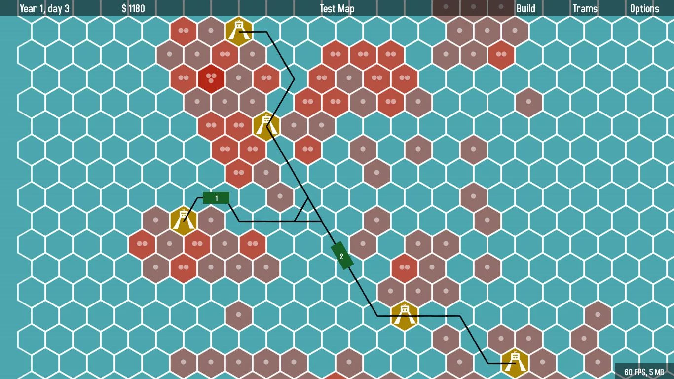 Изображение игры: Hex Trams