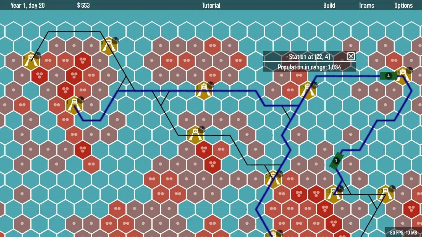 Изображение игры: Hex Trams