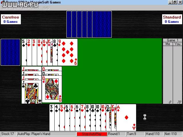 Изображение игры: Meggiesoft Pinochle