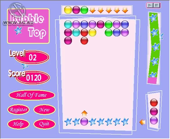 Изображение игры: BubbleTop