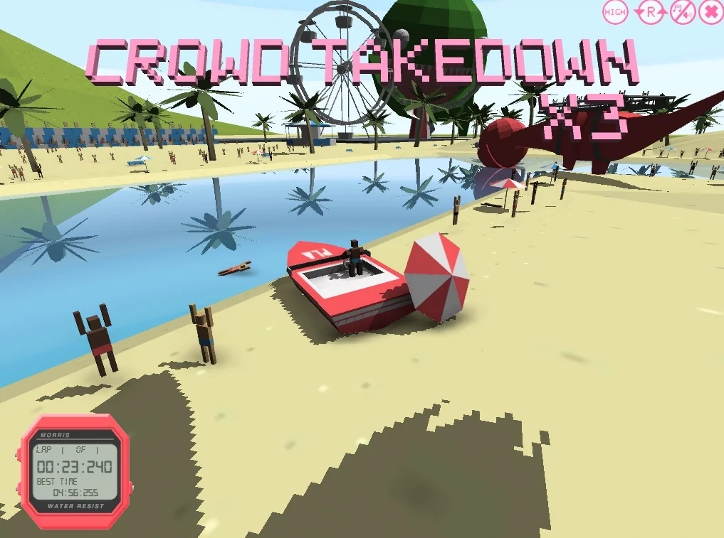 Изображение игры: Super Springbreak Speedboat Hero SD