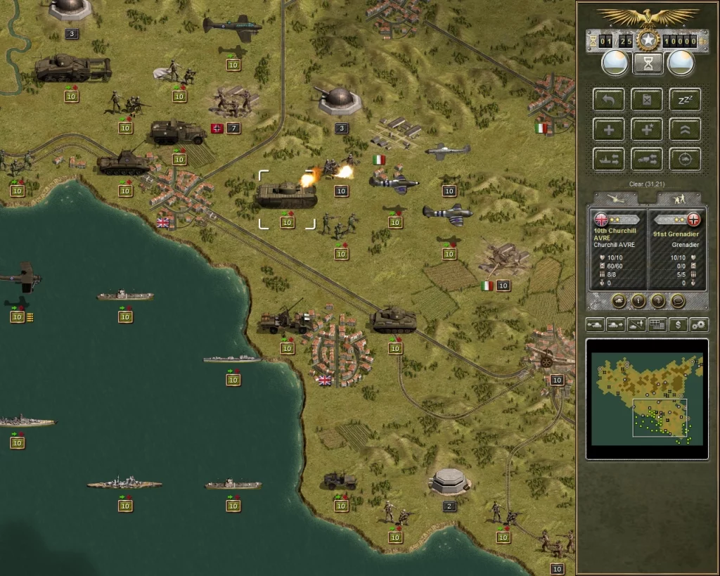 Изображение игры: Panzer Corps: Allied Corps