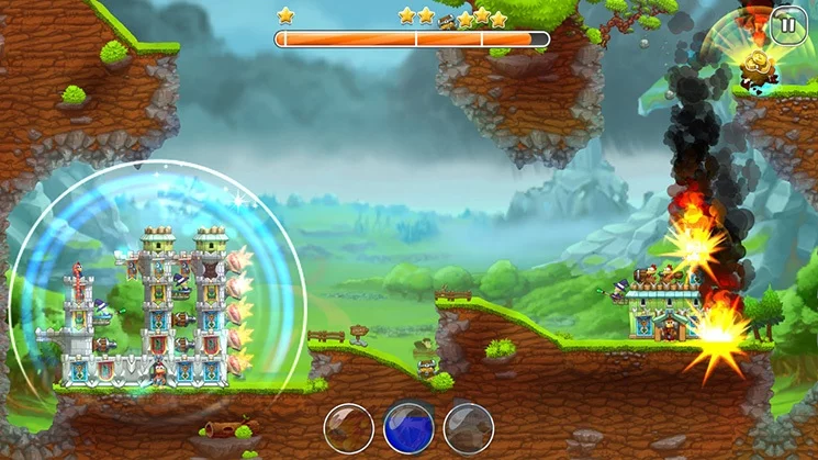 Изображение игры: Moorhuhn Knights & Castles