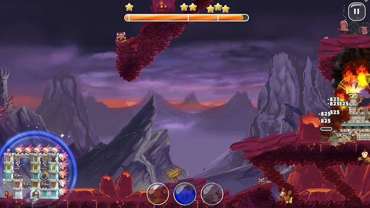 Изображение игры: Moorhuhn Knights & Castles