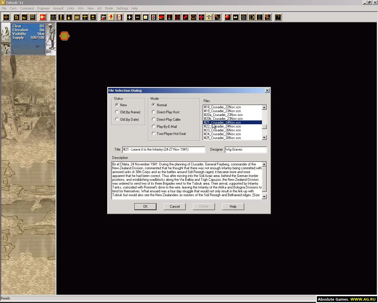 Изображение игры: Panzer Campaigns: Tobruk '41