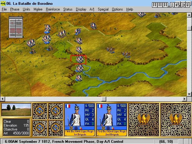Изображение игры: Battleground 6: Napoleon in Russia