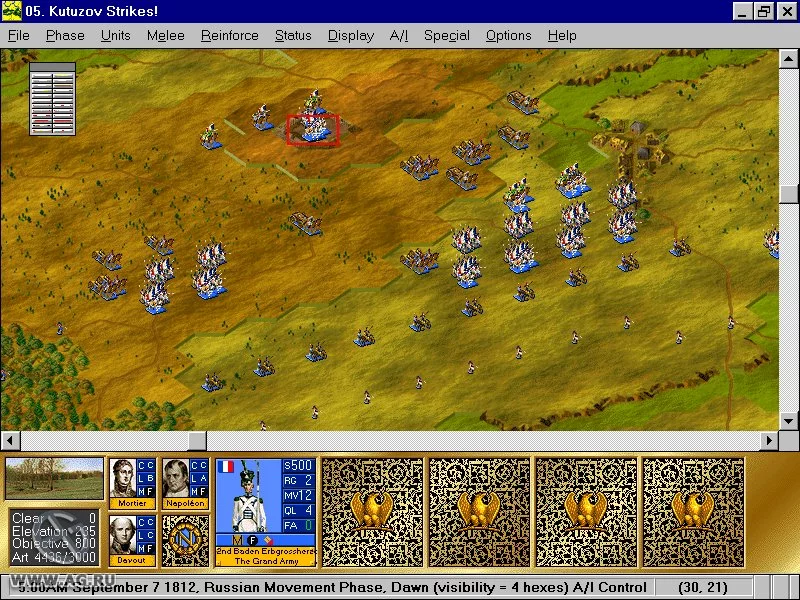 Изображение игры: Battleground 6: Napoleon in Russia