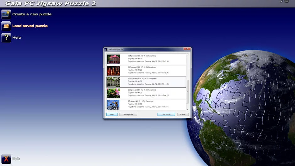 Изображение игры: Gaia PC Jigsaw Puzzle 2