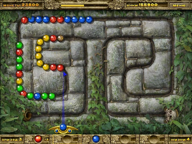 Изображение игры: Inca Ball