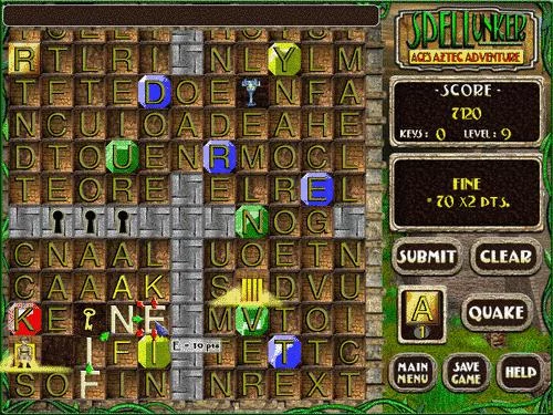 Изображение игры: Spellunker: Ace's Aztec Adventure