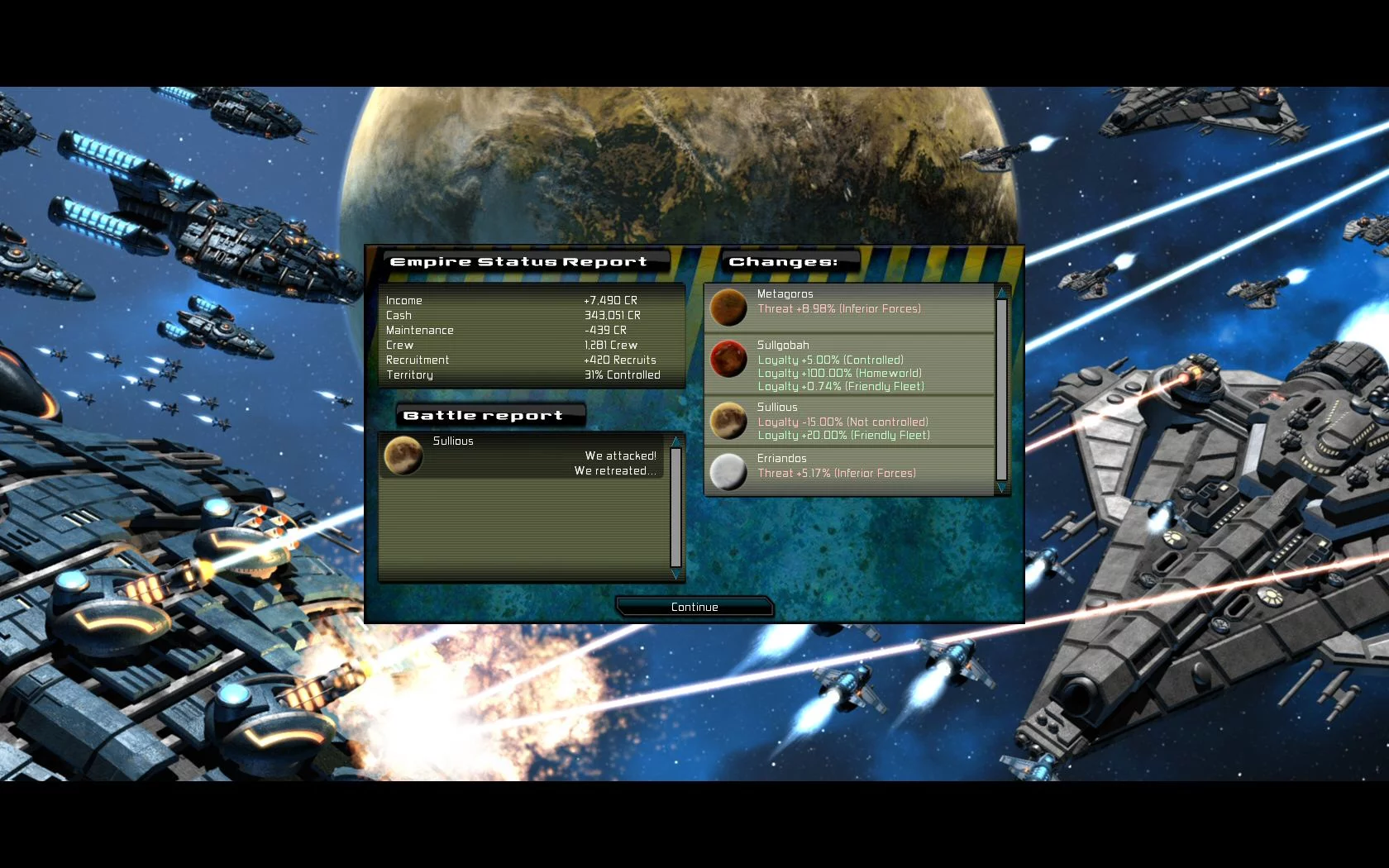 Изображение игры: Gratuitous Space Battles: Galactic Conquest