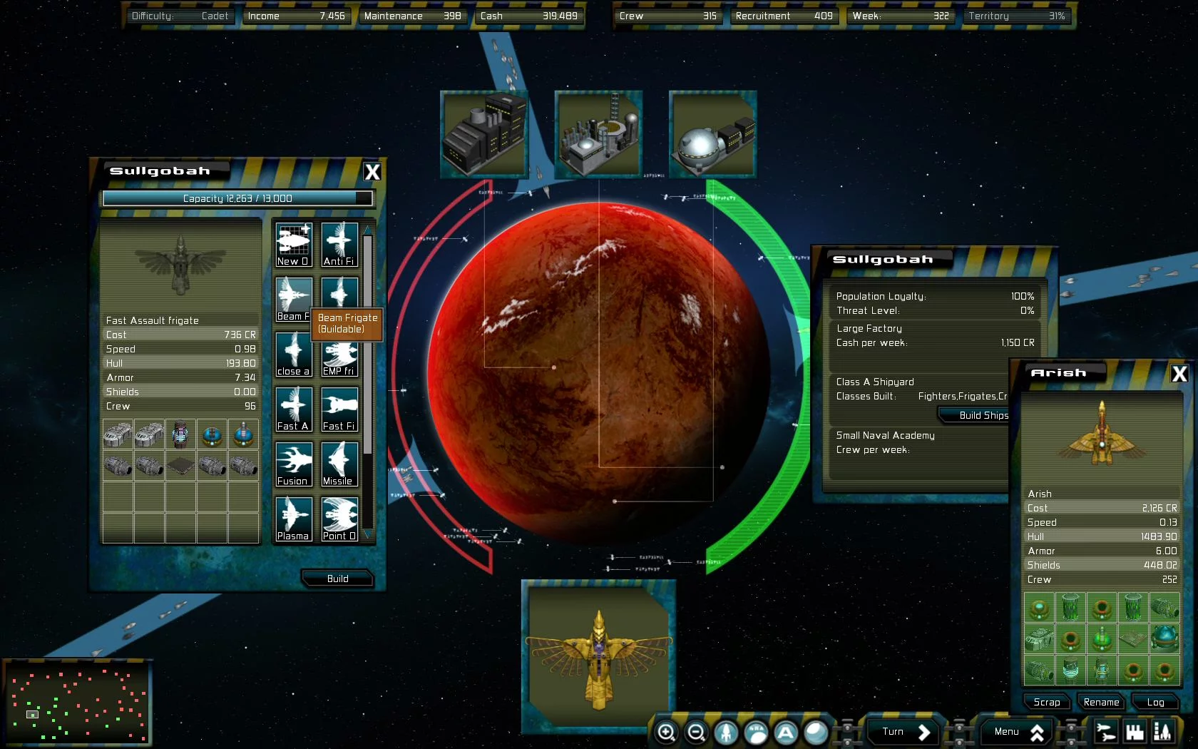 Изображение игры: Gratuitous Space Battles: Galactic Conquest