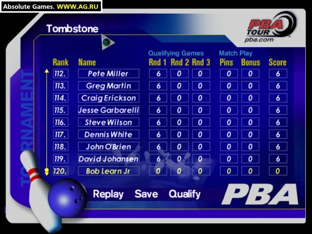 Изображение игры: PBA Tour Bowling 2001