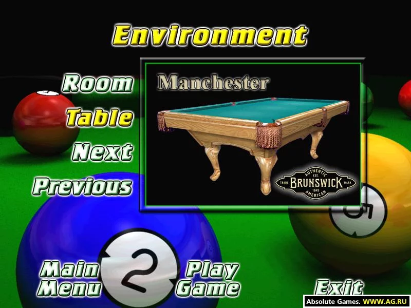 Изображение игры: Brunswick Pro Pool 3D 2
