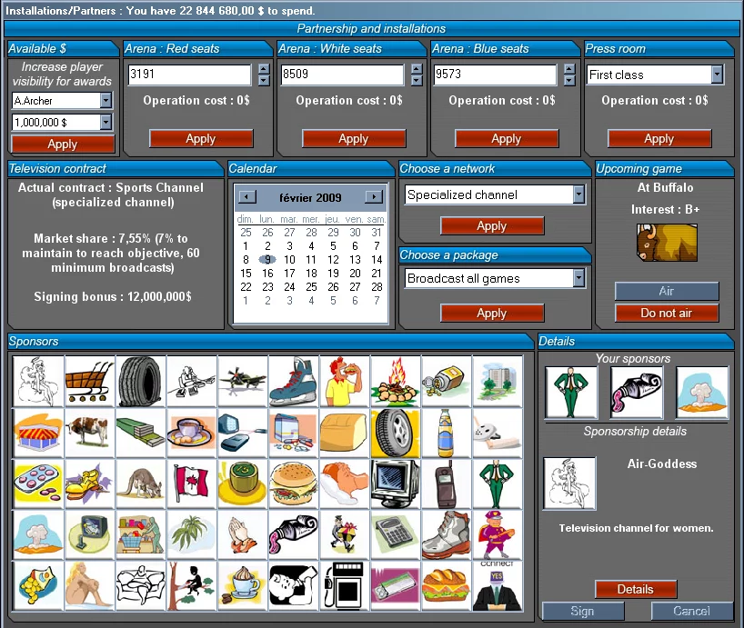 Изображение игры: GM Hockey 2009