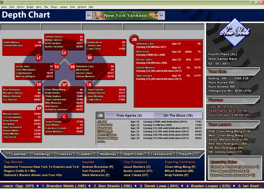 Изображение игры: Baseball Mogul 2009