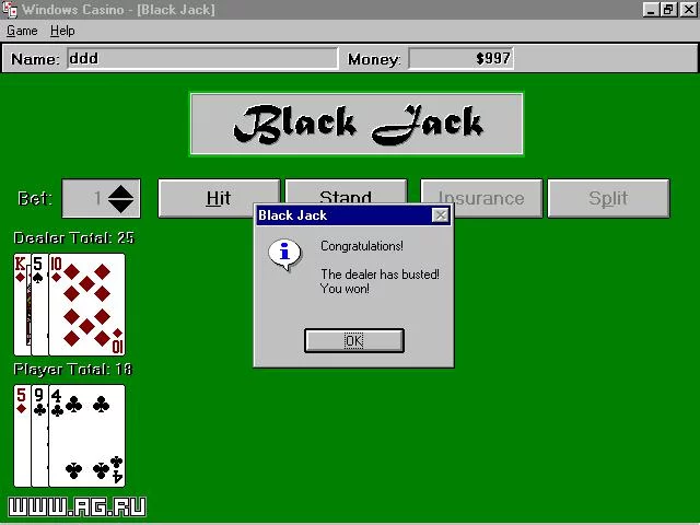 Изображение игры: Windows Casino