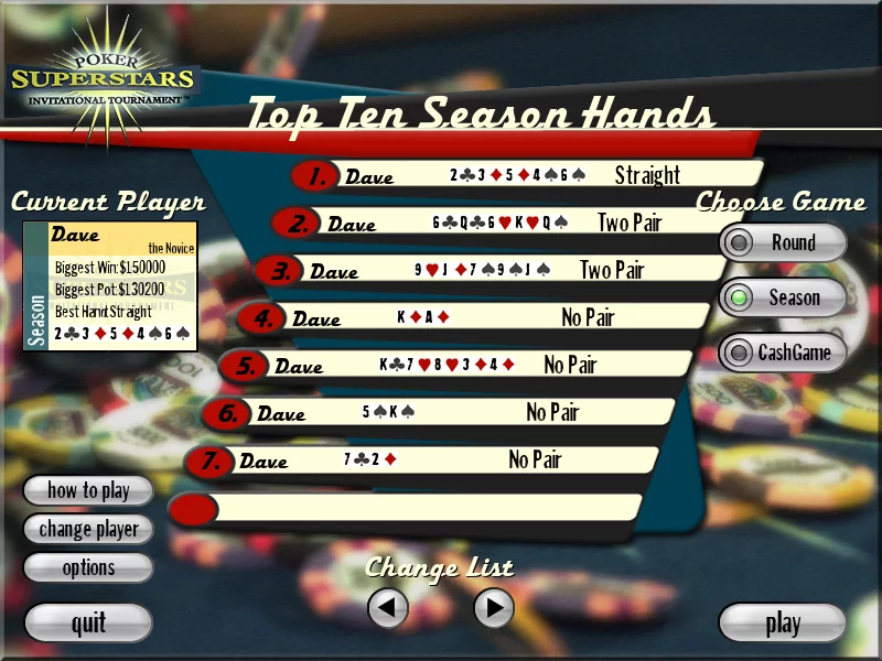 Изображение игры: Poker Superstars Invitational Tournament