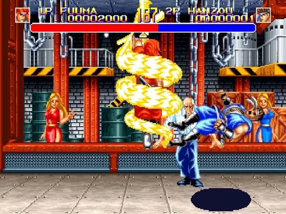 Изображение игры: WORLD HEROES 2