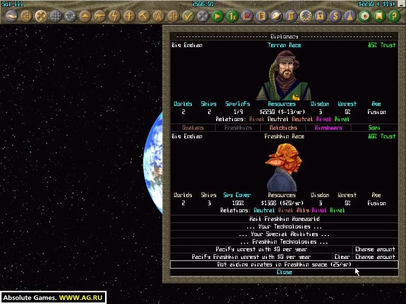 Изображение игры: Starships Unlimited 2: Divided Galaxies