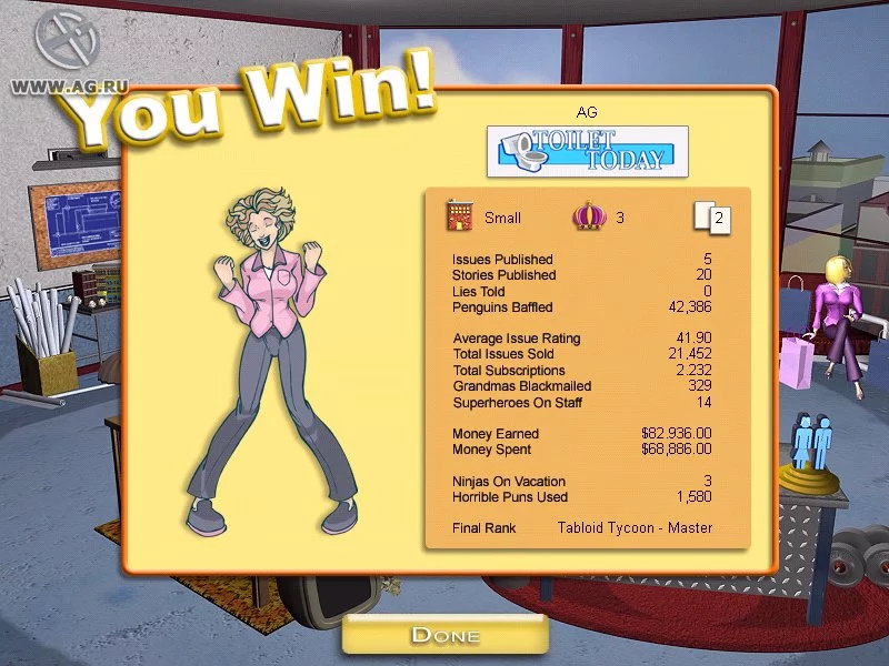 Изображение игры: Tabloid Tycoon