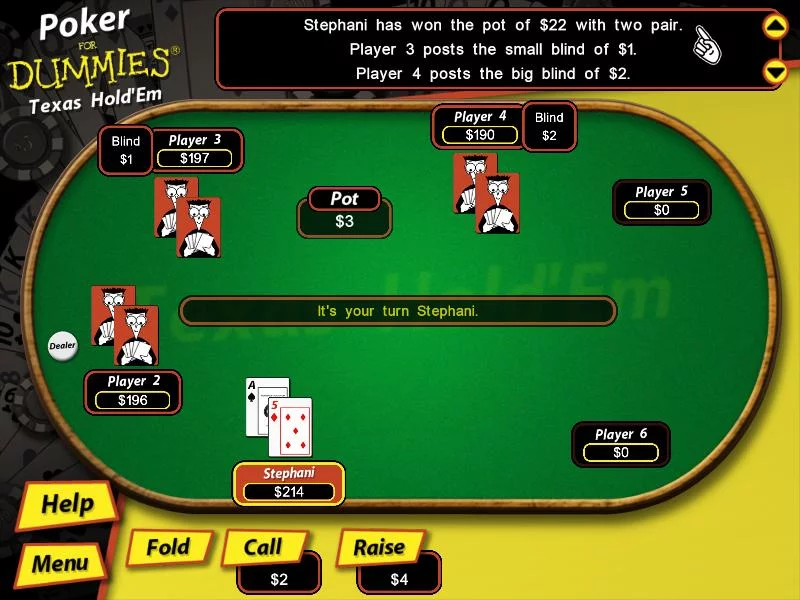 Изображение игры: Poker for Dummies Featuring Texas Hold'Em