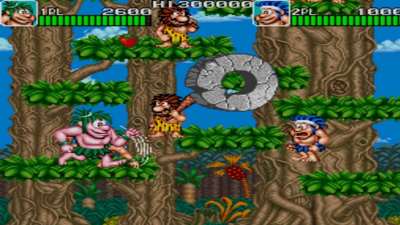 Изображение игры: Johnny Turbo's Arcade Joe and Mac Caveman Ninja