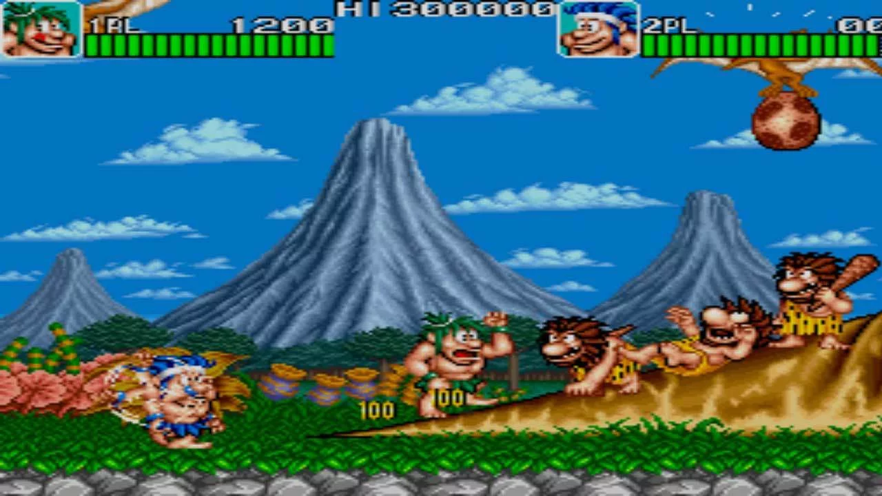 Изображение игры: Johnny Turbo's Arcade Joe and Mac Caveman Ninja