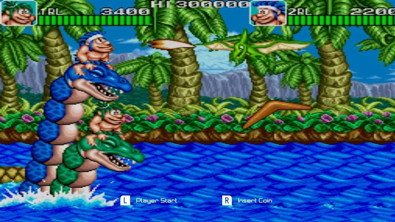 Изображение игры: Johnny Turbo's Arcade Joe and Mac Caveman Ninja