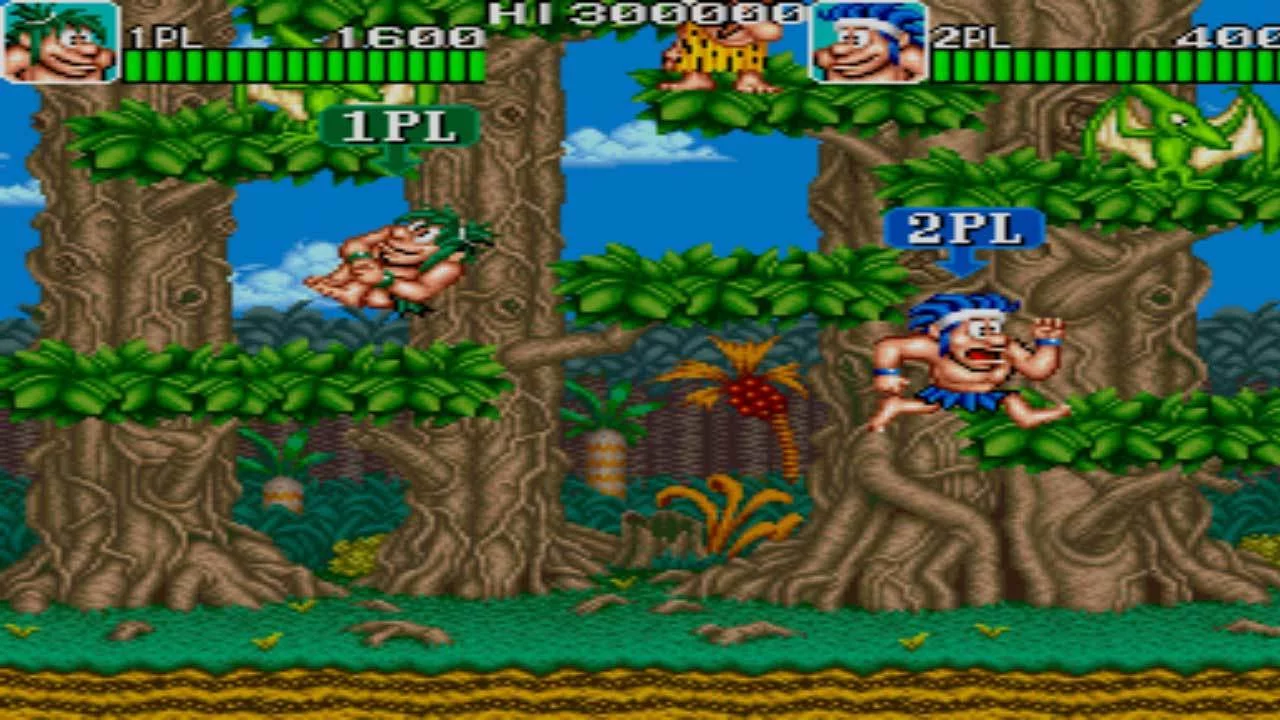 Изображение игры: Johnny Turbo's Arcade Joe and Mac Caveman Ninja