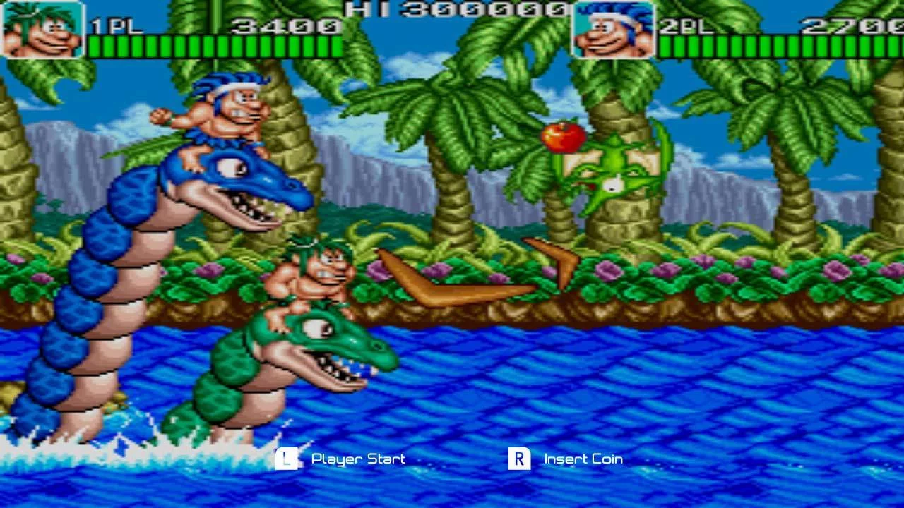 Изображение игры: Johnny Turbo's Arcade Joe and Mac Caveman Ninja
