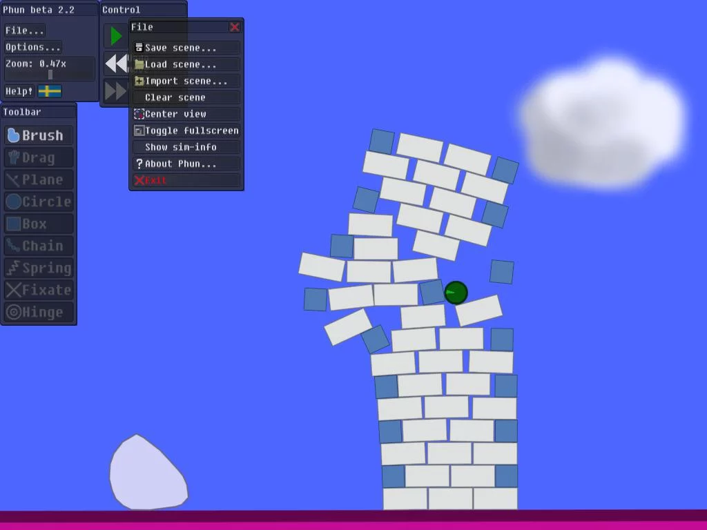 Изображение игры: Phun