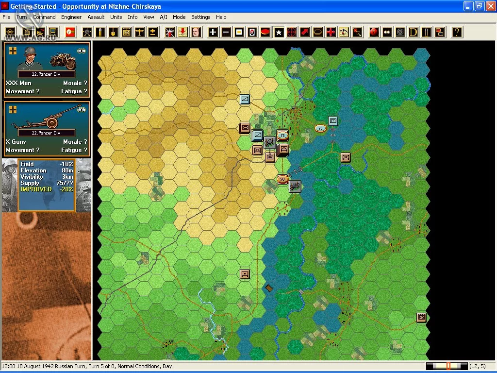 Изображение игры: Panzer Campaigns: Stalingrad '42