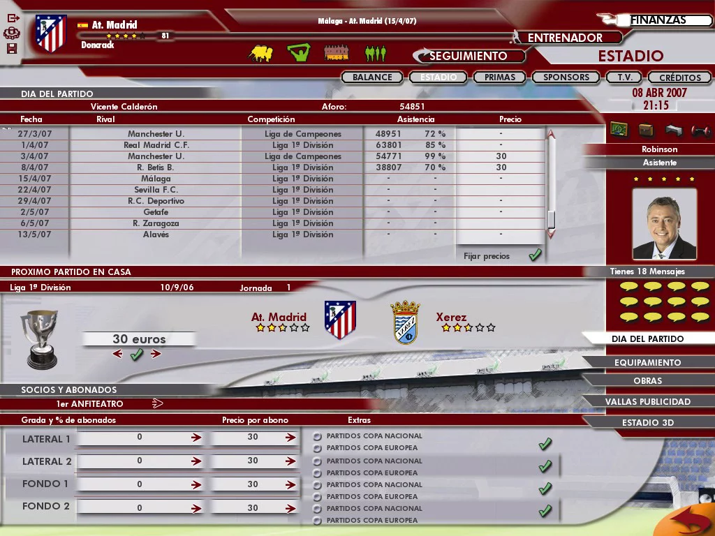 Изображение игры: Professional Manager 2006