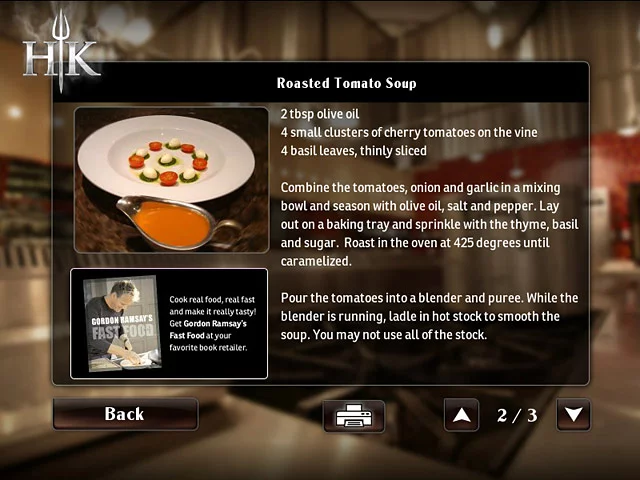 Изображение игры: Hell's Kitchen: The Video Game