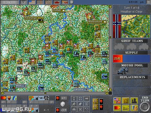 Изображение игры: Decisive Battles of World War II: The Ardennes Offensive