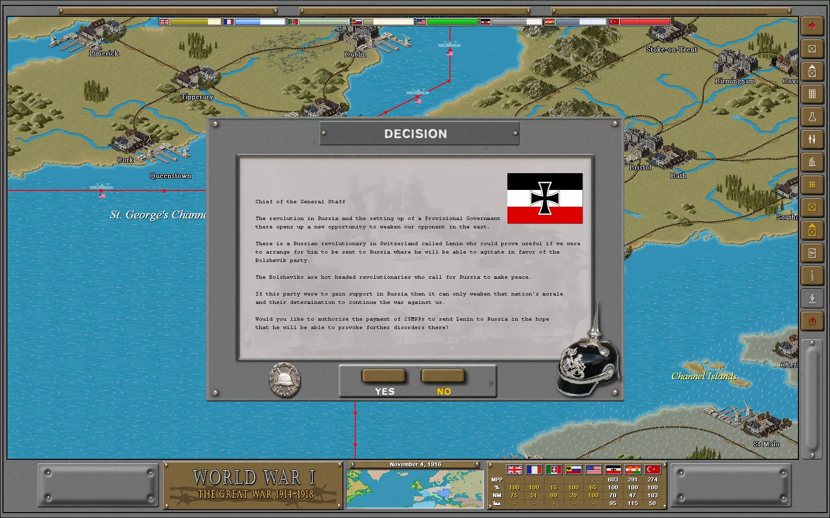 Изображение игры: Strategic Command World War I: The Great War 1914-1918