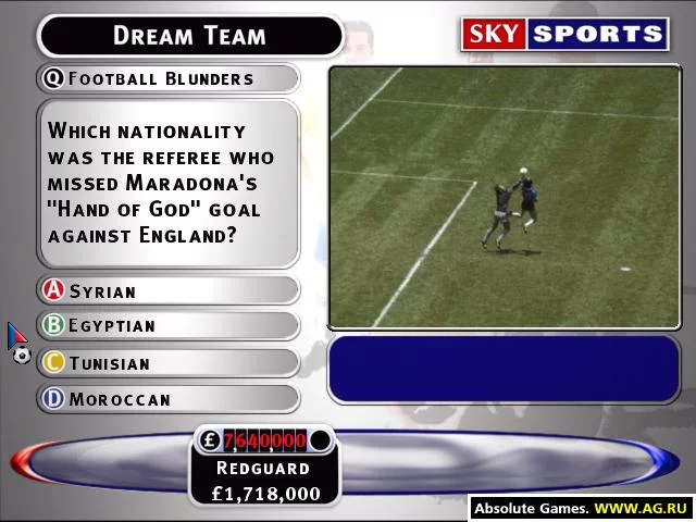 Изображение игры: Sky Sports Football Quiz