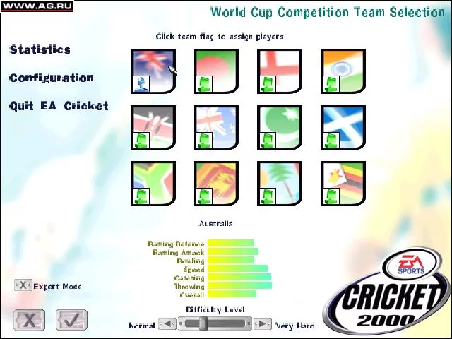 Изображение игры: Cricket 2000