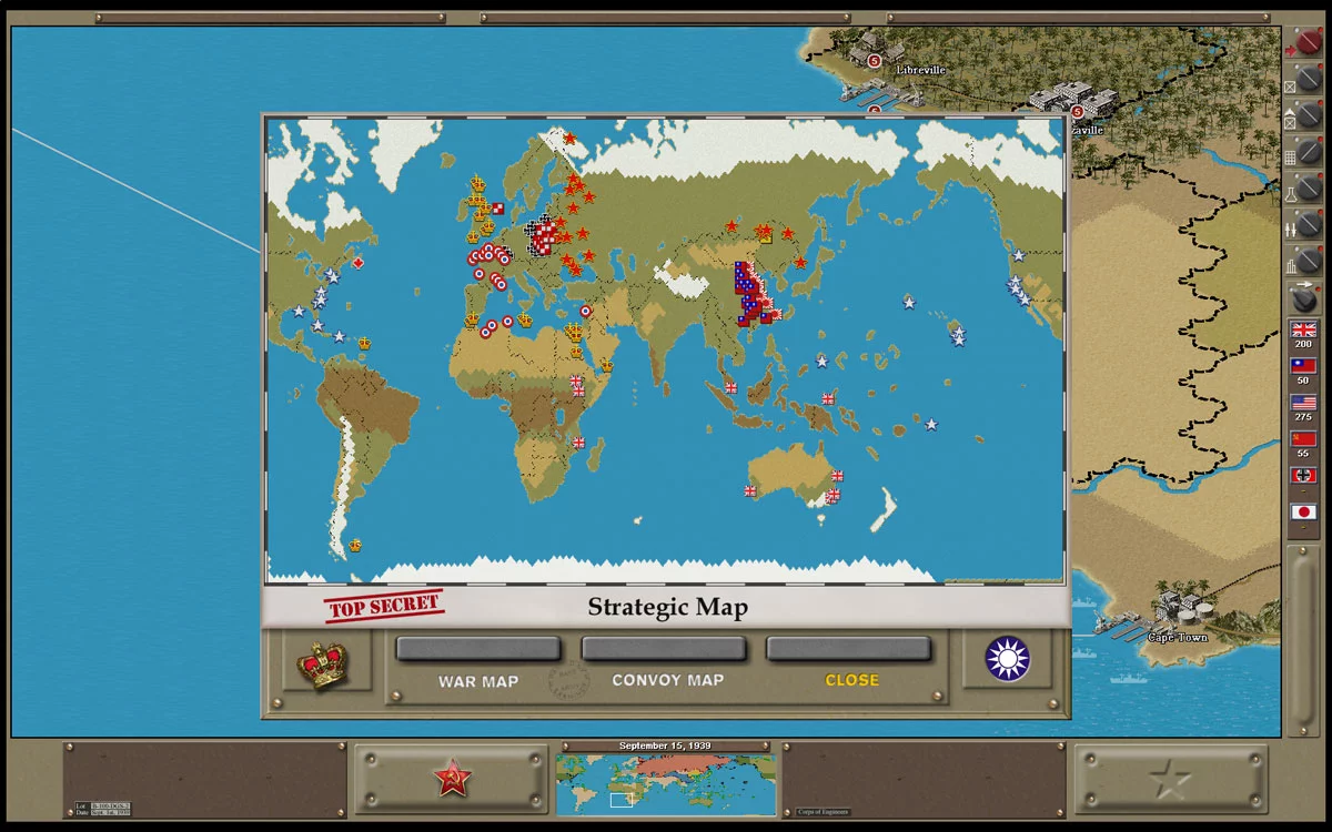 Изображение игры: Strategic Command: WWII Global Conflict