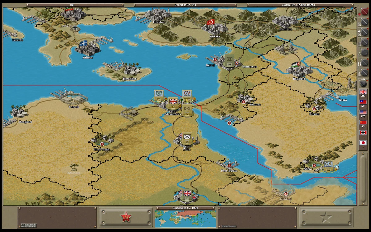 Изображение игры: Strategic Command: WWII Global Conflict