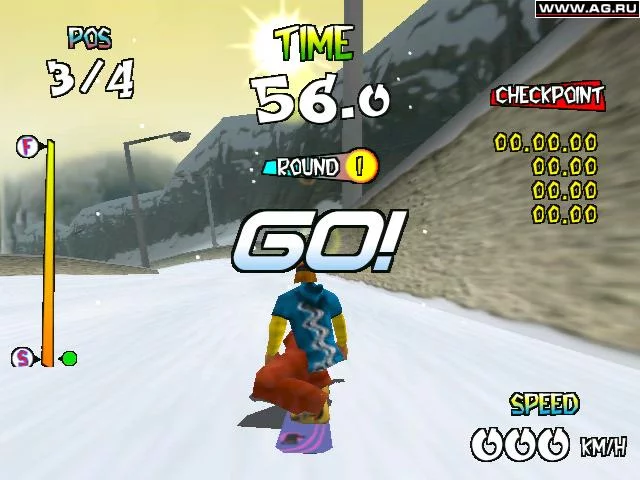 Изображение игры: Snowboard Racer