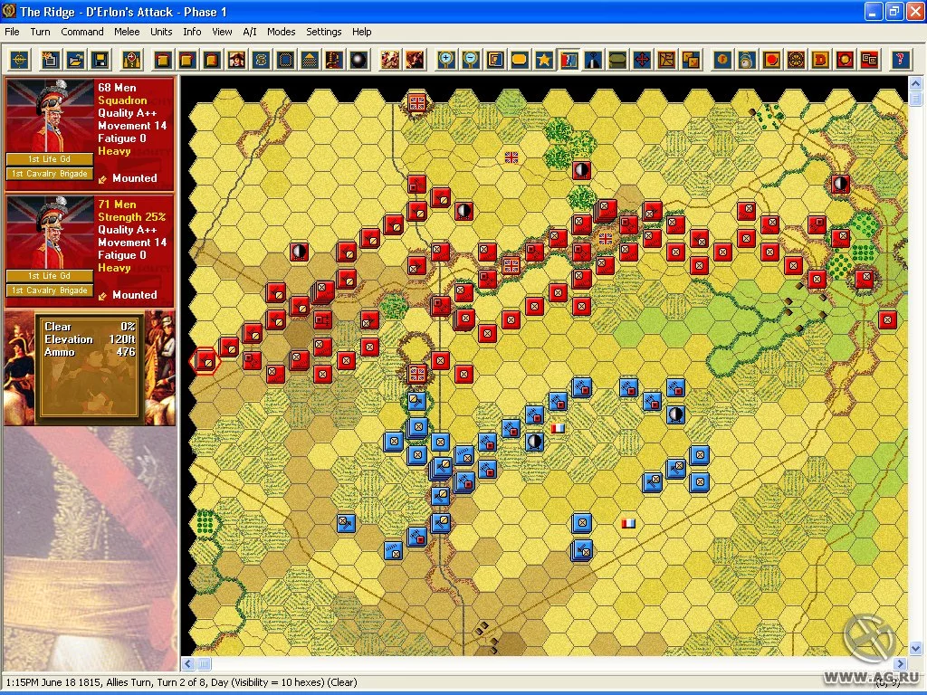 Изображение игры: Napoleonic Battles: Campaign Waterloo