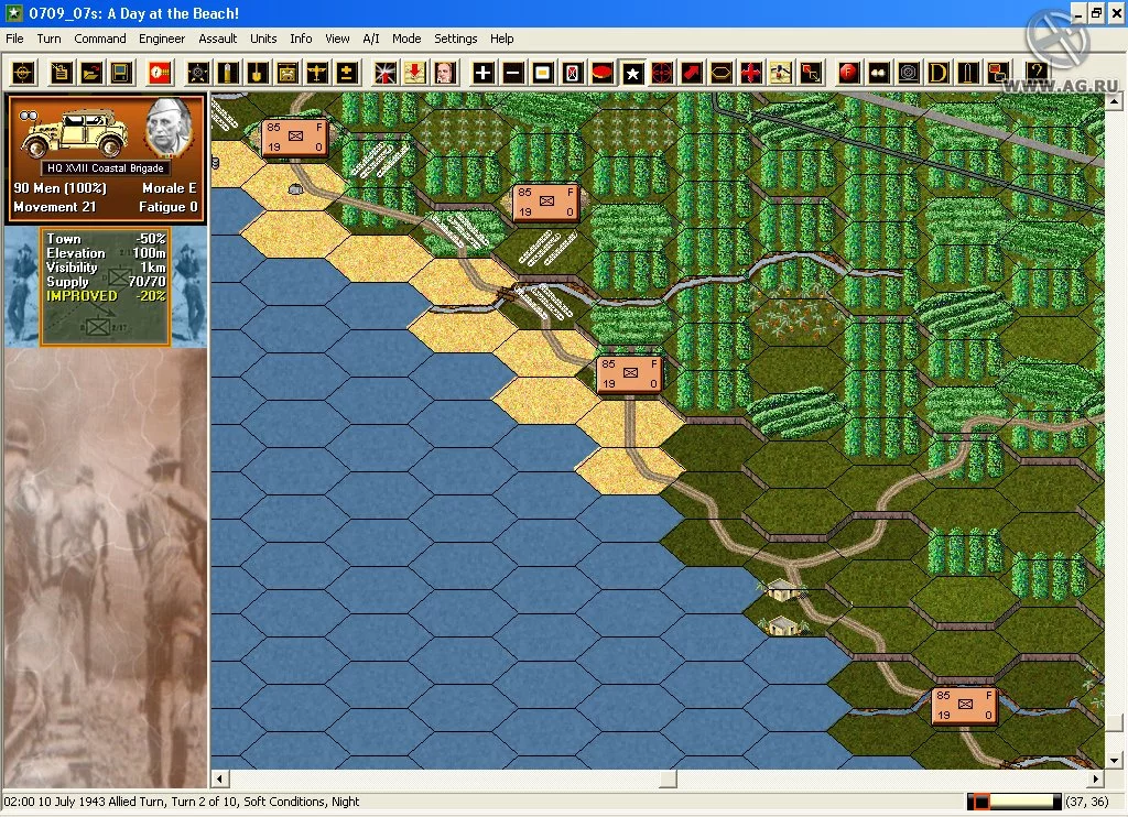 Изображение игры: Panzer Campaigns: Sicily '43